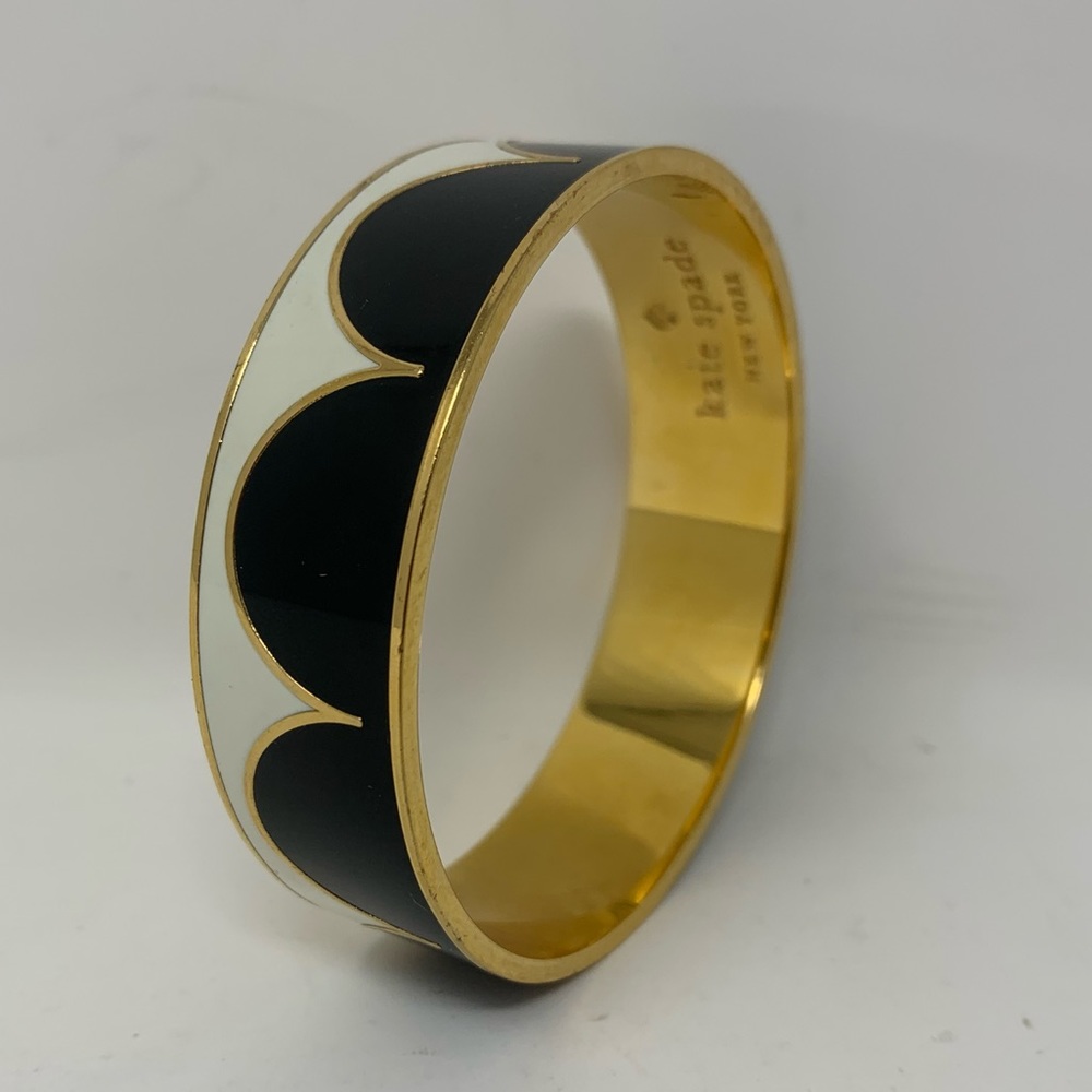 Kate spade black white Bangle Bracelet